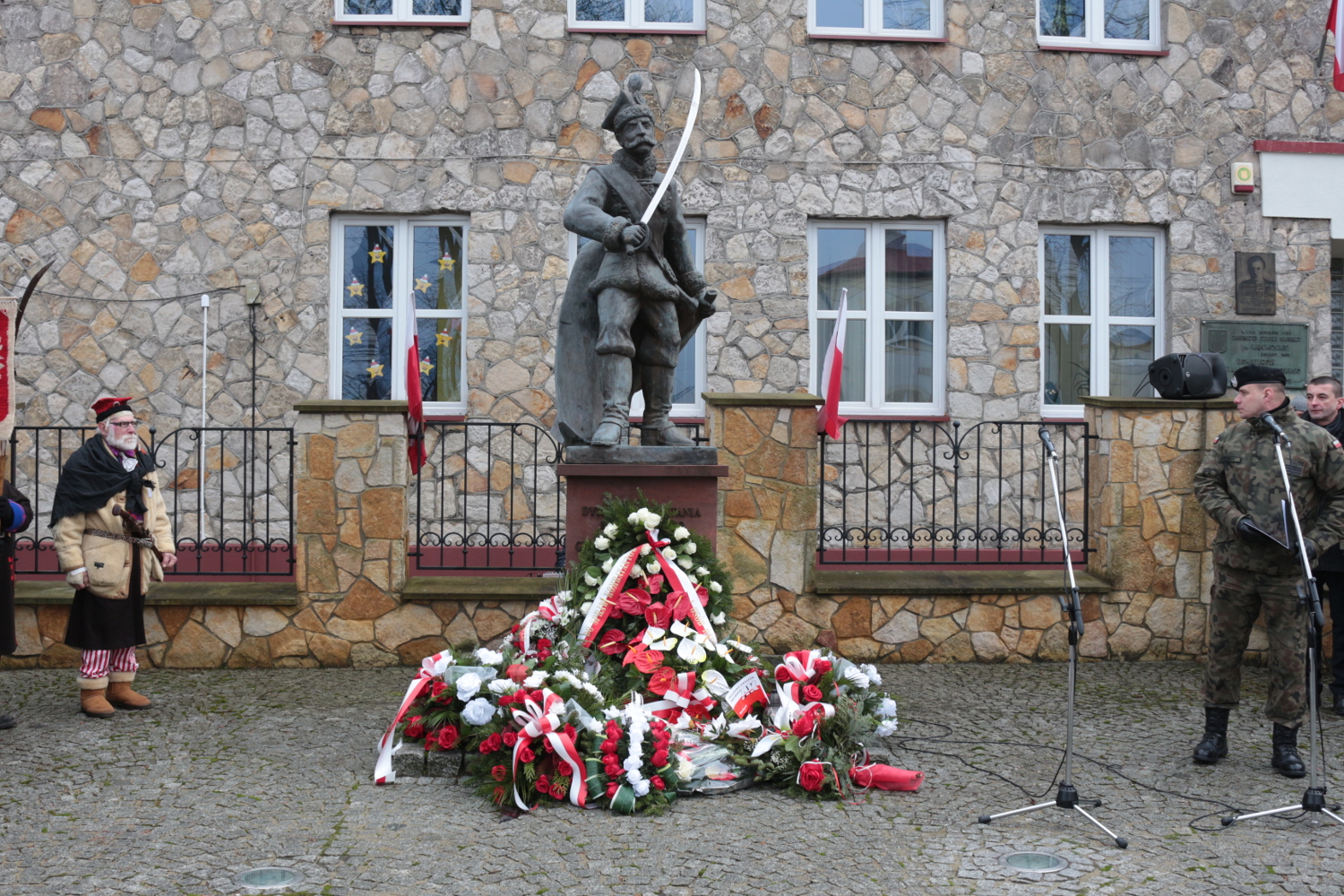 pomnik jednego z przywódców powstania