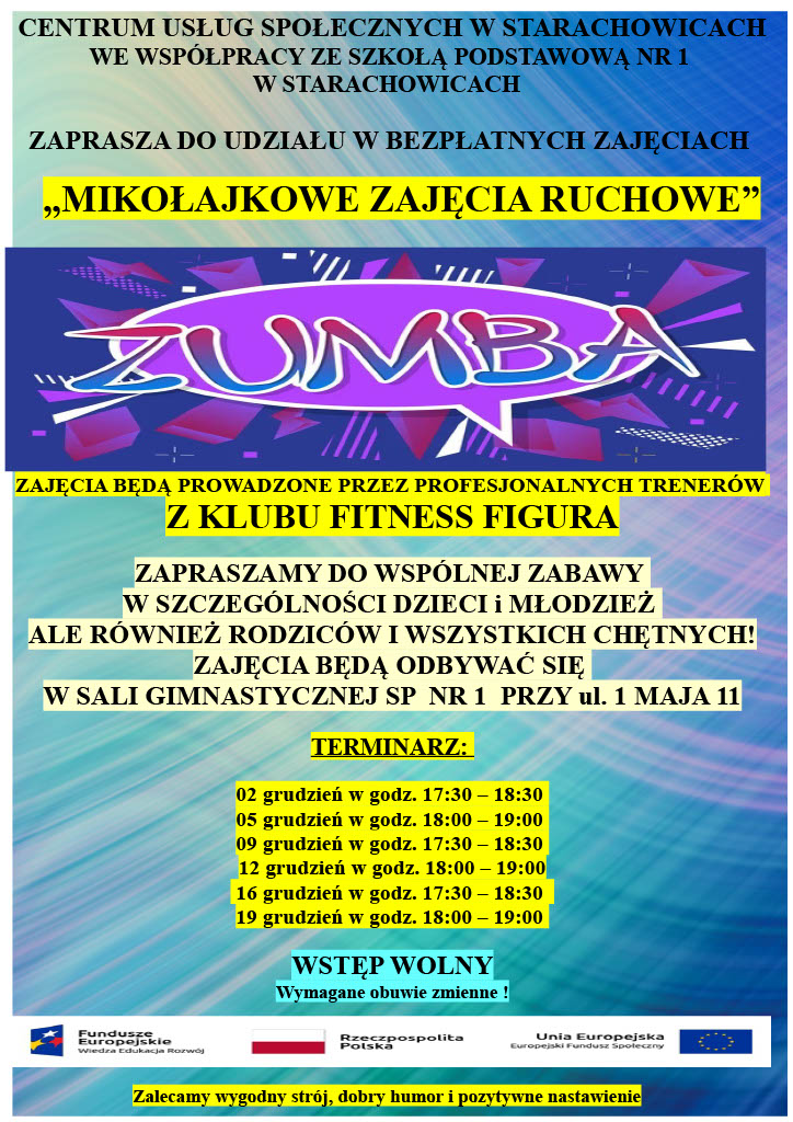 plakat zumba